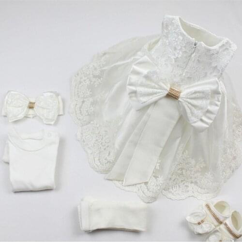 Baby girl Dress French lace Evening Dress
