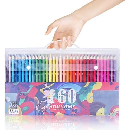 Professional 48/72/120/160 Colors watercolor Pencils Set For Drawing painting Sketching Oil Colored Pencils School Art Supplies