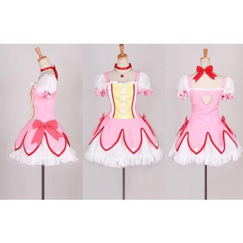 Puella Magi Madoka Magica cosplay Kaname Madoka cosplay costume halloween