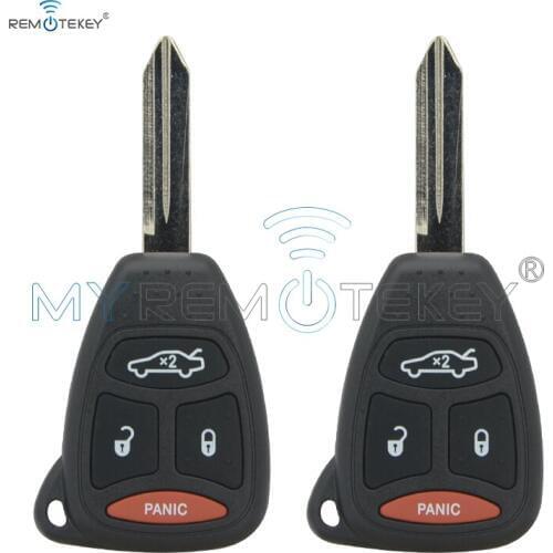 Remtekey 2pcs KOBDT04A 315mhz 4 button for dodge chrysler jeep Dakota Durango Charger 300 Aspen Grand Cherokee remote head key