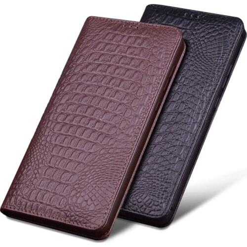 Luxury Real Leather Case For Huawei P40 Pro Leather Case Magnetic Adsorption For Huawei P40 Pro Flip Case Cover Plain