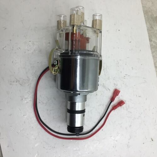 SherryBerg electronic distributor 009 / 094 Centrifugal Advance Distributor Chrome For VW 1200 - 2332cc Engines white clean cap