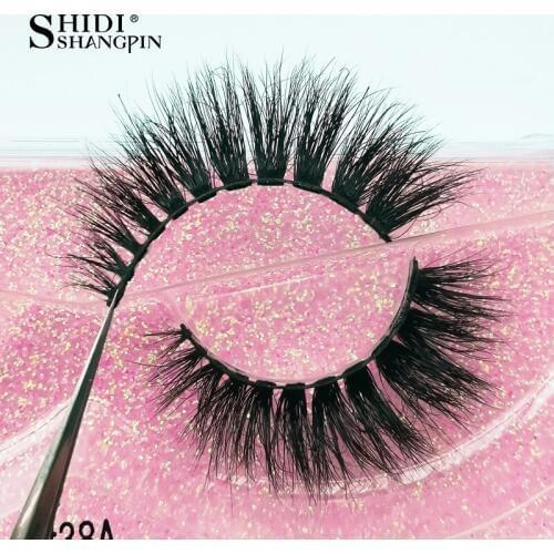SHIDISHANGPIN False Eyelashes Thick Full 3d Mink Lashes Handmade Mink Eyelashes Natural Lashes Faux Mink Faux Cils Maquillage