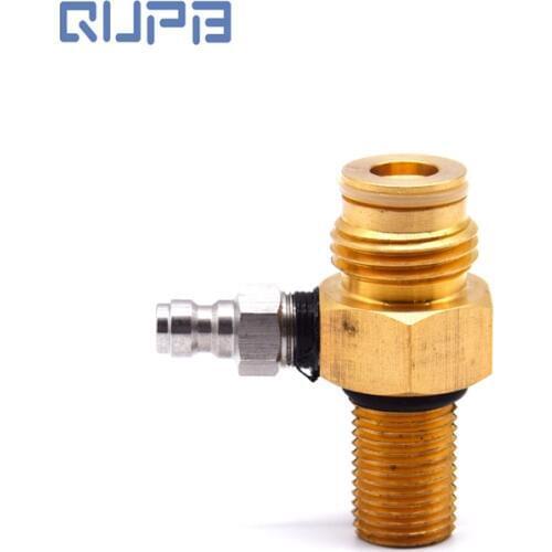 Paintball Co2 tank Pin Valve Copper Male 5/8"-18UNF and G1/2-14 thread