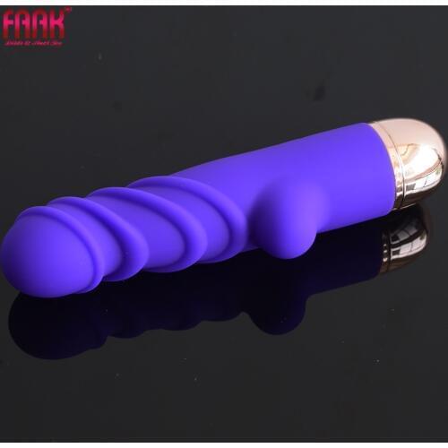 FAAK 2020 G spot vibrators silicone ribbed vibrating prostate massage clit stimulate female masturbate sex toys for men women
