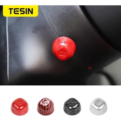 TESIN Car Steering Wheel Electric Adjust Switch Button Decor for Dodge Challenger for Jeep Grand Cherokee for Dodge Durango