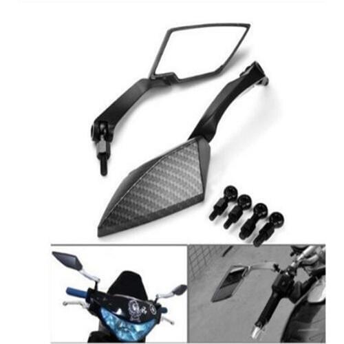Aftermarket motorcycle parts Diamond Blade Rearview Mirrors 8mm 10mm for All Motorcycle Harley davidson Honda CB1000R carbon fib