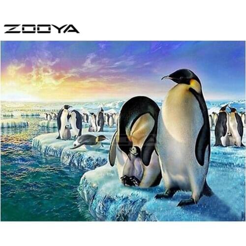 ZOOYA 2019 NEW Diamond Embroidery Sale Cross-Stitch Kits Penguin Diamond Painting Embroidered With Rhinestones R2979