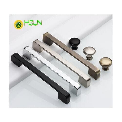 2Pcs Handle of drawer cupboard door drawer American Europe contemporary and contracted chest door ambry single aperture handle