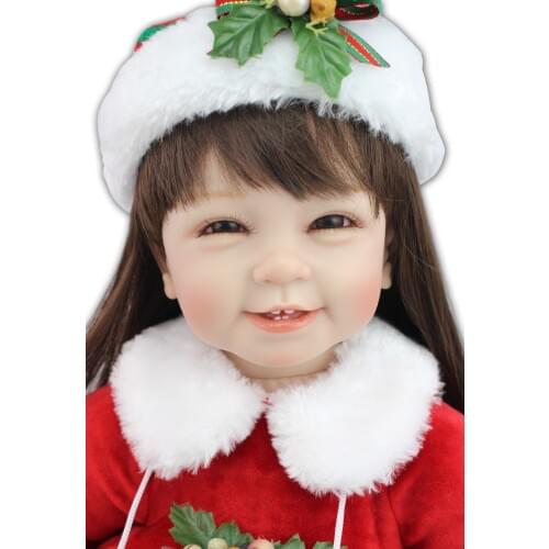 2015 NEW design hot sale lifelike reborn todder Christmas girl doll wholesale baby dolls fashion doll Christmas gift