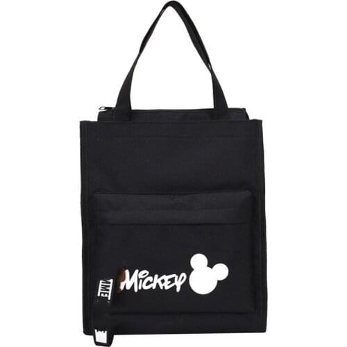 28*33*18 cm Disney new Mickey female bag cute cartoon large capacity handbag girl shoulder canvas bag gift