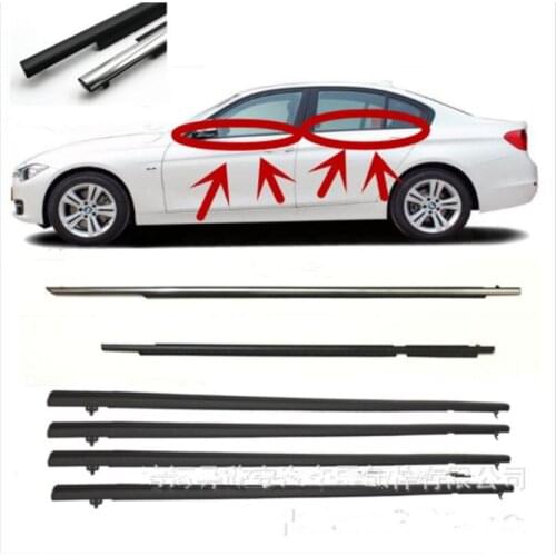 4pcs Car Weatherstrips Window Moulding Trim Seal Belt For Toyota Yaris 2008
