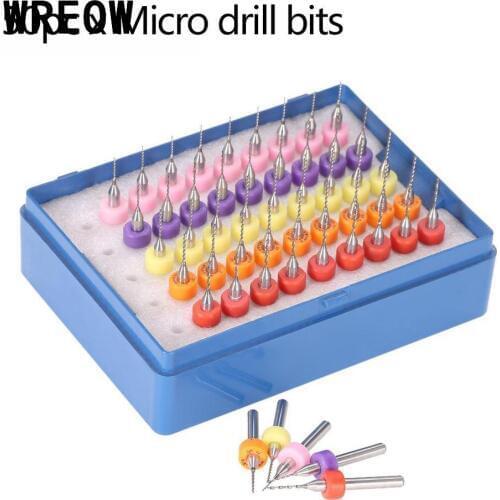 50pcs/set 0.5mm to 0.9mm Tungsten Micro Drill Bit Engraving Tool for PCB Circuit Board Drill Bits Machine