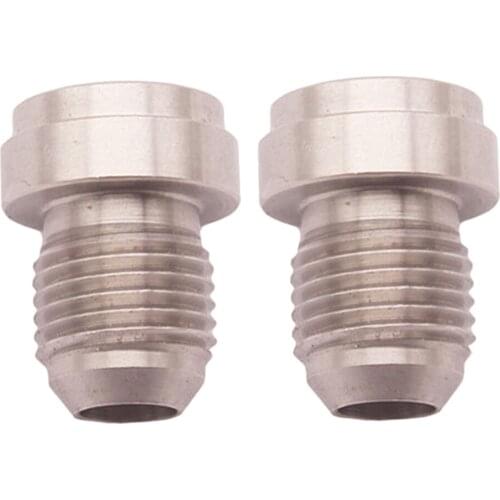 6AN, AN6 MALE STAINLESS STEEL WELD ON / WELD IN FITTING BUNG - Pair