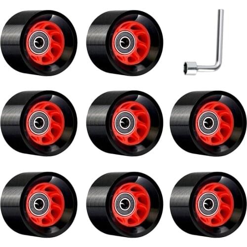 8Pack 95A 58mmx39mm,Indoor Quad Roller Skate Wheels,PU Wear-Resistant Wheels Double-Row Roller Skates Accessories
