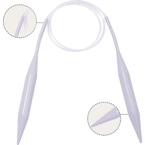 MIUSIE Aluminum Circular Knitting Needles 40cm Smooth Tube Crochet Needles for Knitting DIY Weaving Pins Craft Tools 2mm-8mm