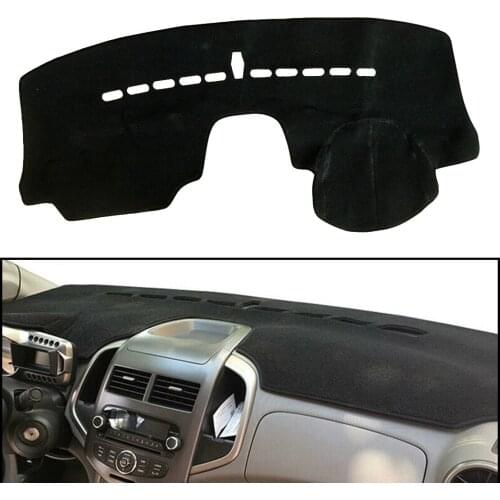 Car Black Polyester Dashboard Mat Dash Sun Cover Pad Carpet Fit for Chevrolet Sonic Aveo 2012 2013 2014 2015 2016