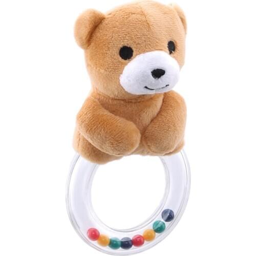 Baby Teether Safe Wooden Toys Mobile Pram Crib Ring DIY Crochet Rattle Soother Bracelet Teether Set Baby Product