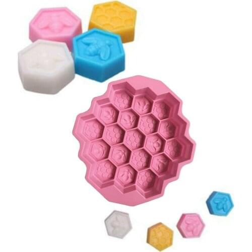 Food Grade Silicone Mold Circle Hole Bee Honeycomb Cake Mould For Microwave Mold Chocolate Pan Soap Supplies Baking Oven Ma Z1E1