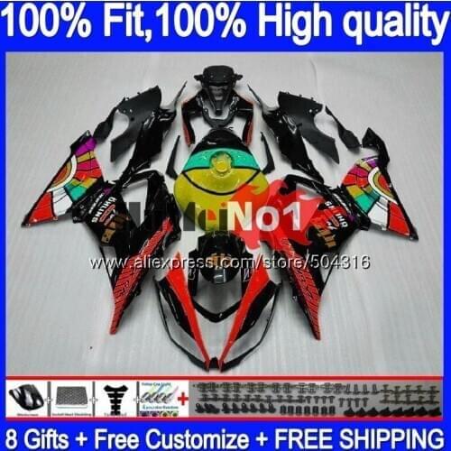 Injection For KAWASAKI ZX 636 ZX636 ZX6R 13 14 15 16 17 80MC.44 ZX 6R ZX-636 ZX-6R 2013 2014 2015 2016 2017 Fairing Red black