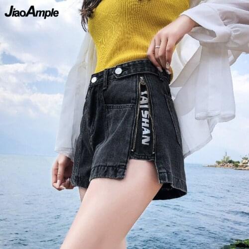 Summer Denim Shorts Women 2021 New High Waist Sexy Jeans Korean Fashion Plus Size A-line Thin Hot Pants Female Streetwear