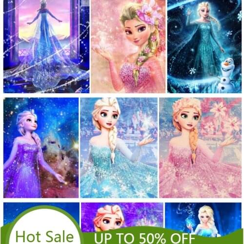 Ice Romance Disney Diamond Embroidery Full Square Round Drill Diamond Painting Cross Stitch Kits Home Decor Diamond Mosaic Art