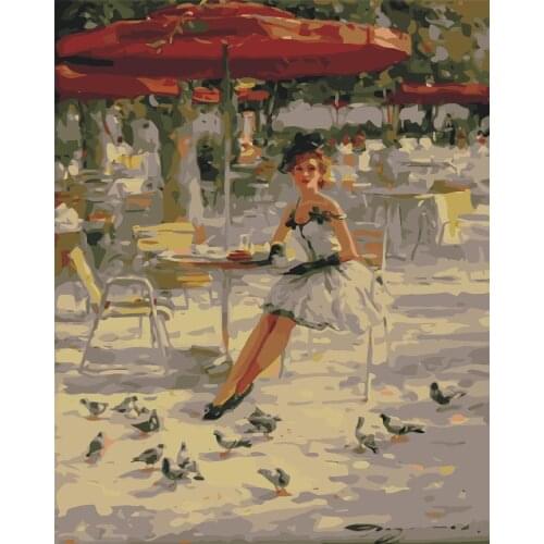 Luminescence Hello Paint By Numbers For Adults Kids Lip Coloring Kit Drawing On Canvas Wall Art Handpainted Home Decor Diy Gift