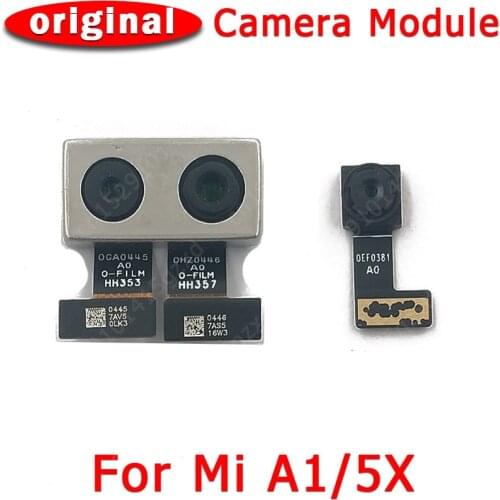 Original Front and Rear Back Camera For Xiaomi Mi A1 5X Main Facing Camera Module Flex Cable Replacement Spare Parts