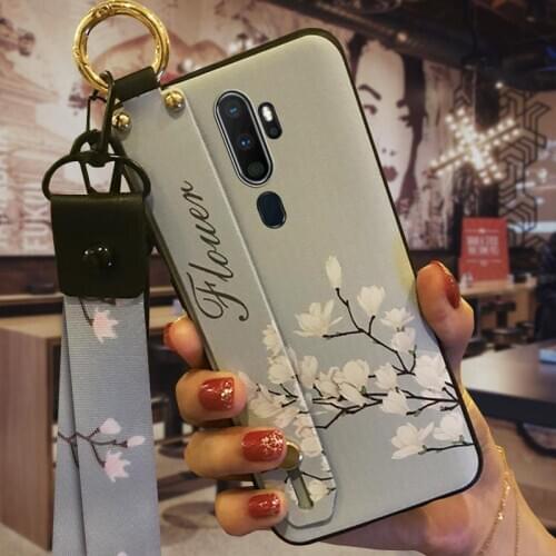 Back Cover Shockproof Phone Case For OPPO A9 2020/A5 2020/A11 New Arrival Durable Wrist Strap