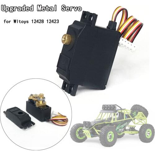 Metal Gear Servo Upgraded Parts 25g for Wltoys 1/12 12428 12423 RC Desert Short Car