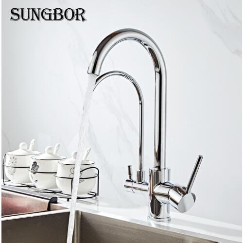 Filter Kitchen Faucets Mixer Tap 360 Rotation with Water Filter Features Mixer Tap Crane For Kitchen torneira da cozinha CF-0176
