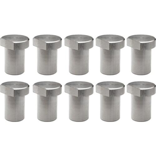 10Pcs Workbench Stoppers, Stainless Steel Limit Tenon Blocks, Fixed Woodworking Table Accessories Retail