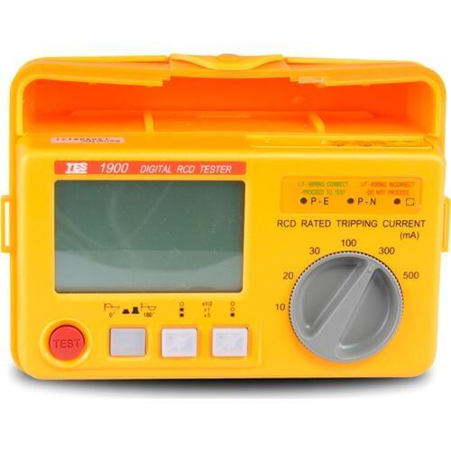 TES-1900A Digital RCD Type Residual Current Circuit Breaker Tester Leakage