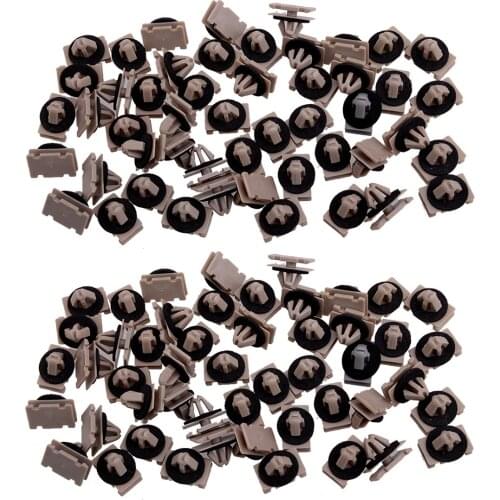 Beler 68172491AA 100pcs Rocker Panel Moulding Clip Exterior Trim Fastener Fit for Jeep Grand Cherokee WK2 Chevrolet Traverse