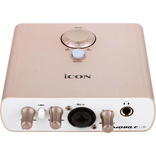 ICON mobile R VST USB sound card 24-Bit 96/192KHz 1 mic-In/1 guitar-In 2 analog output headphone output computer network singing