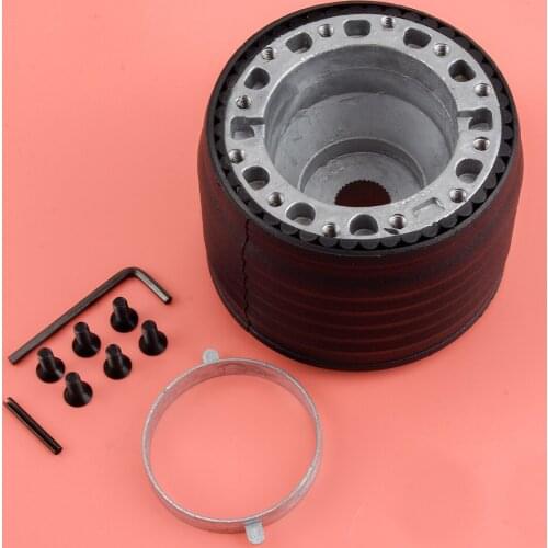 1 Set Black Car Steering Wheel Hub Adapter Quick Release Boss Kit Fit for Land Rover Defender 36 Spline