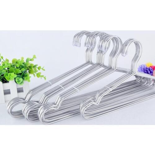 10pcs/lot Metal hangers for clothes rack children and adult stainless steel hanger