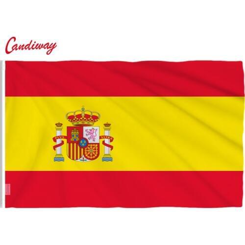 90 x 150cm The Spanish international national flag the Spanish flag polyester polyester printed big flag NN017