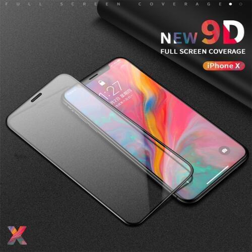 9D Protective Glass on the For iPhone 6 6s 7 8 plus XR X XS glass full cover iPhone Xs Max Screen Protector Tempered Glass