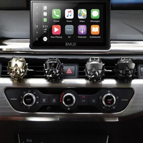 Bulldog Fashion Car Air Freshener Perfume Clip Fragrance Diffuser Auto Vents Scent Odor Freshener Perfume Interior Accessories