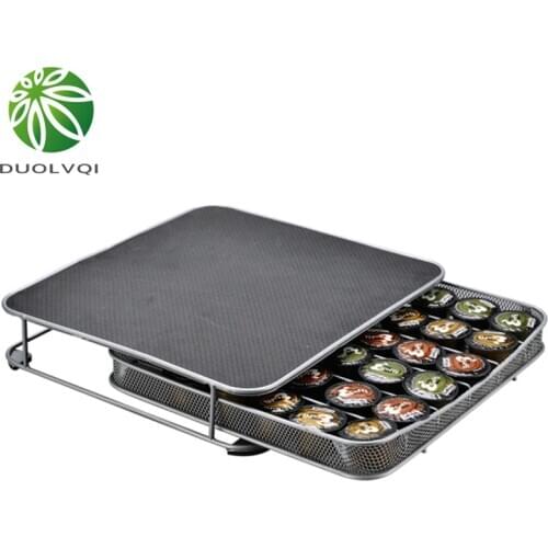 Duolvqi Coffee Capsules Pod Holder For Dolce Gusto/ Nespresso Capsules Storage Coffee Machine Base