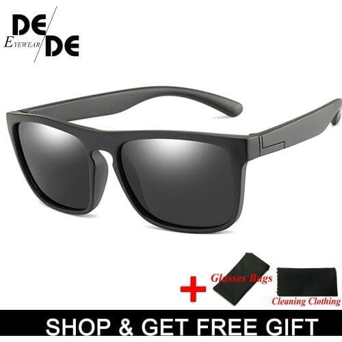 2019 Hot Kids Polarized Sunglasses Brand Design Boys Girls Square Sun Glasses UV400 Child Shades Eyewear