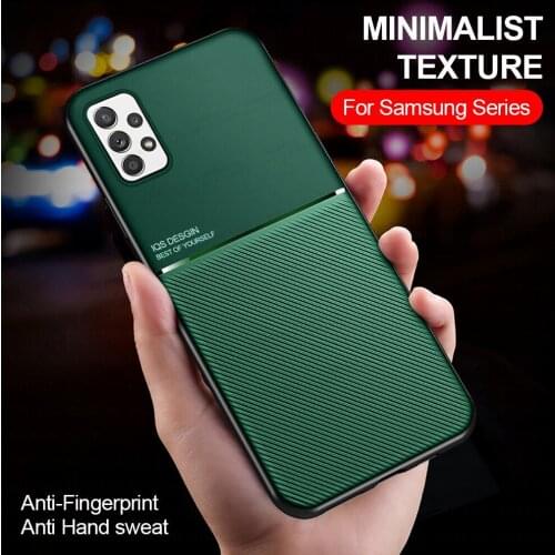 For Samsung A52 Case Car Magnetic Holder Case For Samsung Galaxy A 52 5G SM-A526B 6.5" Leather Silicone Phone Cover Coque Fundas