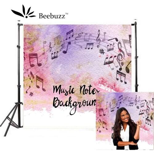 Music Music Note Photo Background Purple Music Note Painted Decorative Photography Background