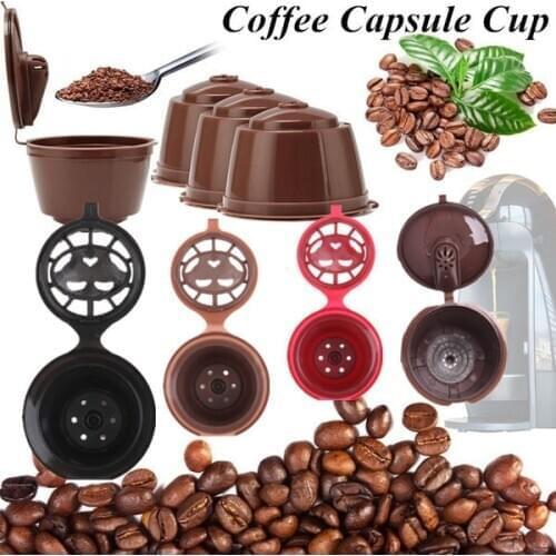 Cafe Reusable Coffee Capsule For All Nescafe Dolce Gusto Models Refillable Filters Baskets Pod Soft Taste Sweet