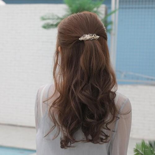 Flower Pearl Metal Hair Clip Women Hair Barrette Fashion Hairpins Trendy Handmade Hair Accessories Styling Tools for Girls Gifts