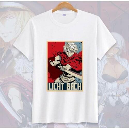 New Anime Plunderer Licht Bach cosplay T-shirt men T shirt Short Sleeve Tops Tee