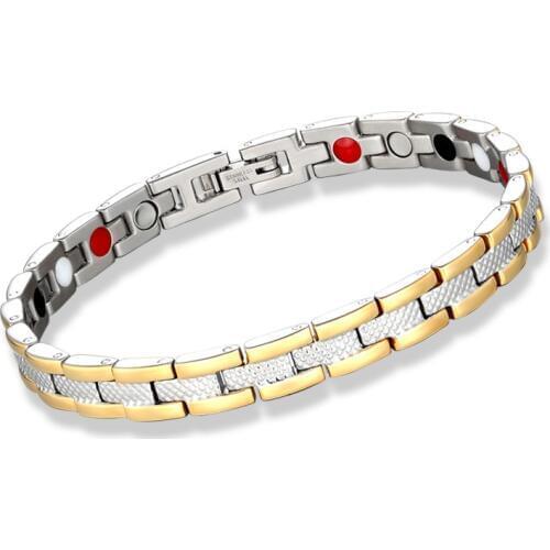 2019 New Mens Health Bracelets & Bangles Magnetic Stainless Steel Charm Bracelet Jewelry for Man