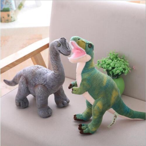 New 30cm Simulation Dinosaur Plush Toys Kids Animal Stuffed Doll Soft Jurassic Tyrannosaurus Triceratops Toys Children Gift