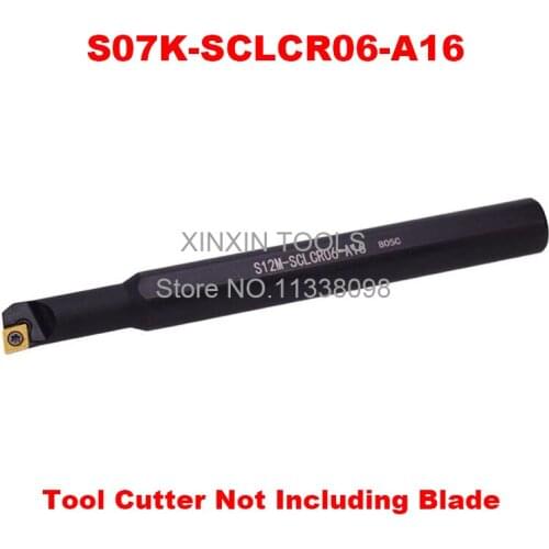 S07K-SCLCR06-A16,right turning tool holder Handle diameter 16mm, Head diameter 7mm use carbide inserts CCMT060202/04/08